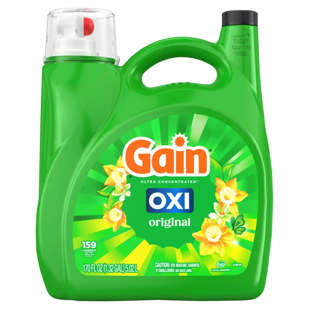 Gain with Oxi is a laundry detergent option for LaundryTask wash and fold service in Trinity, FL